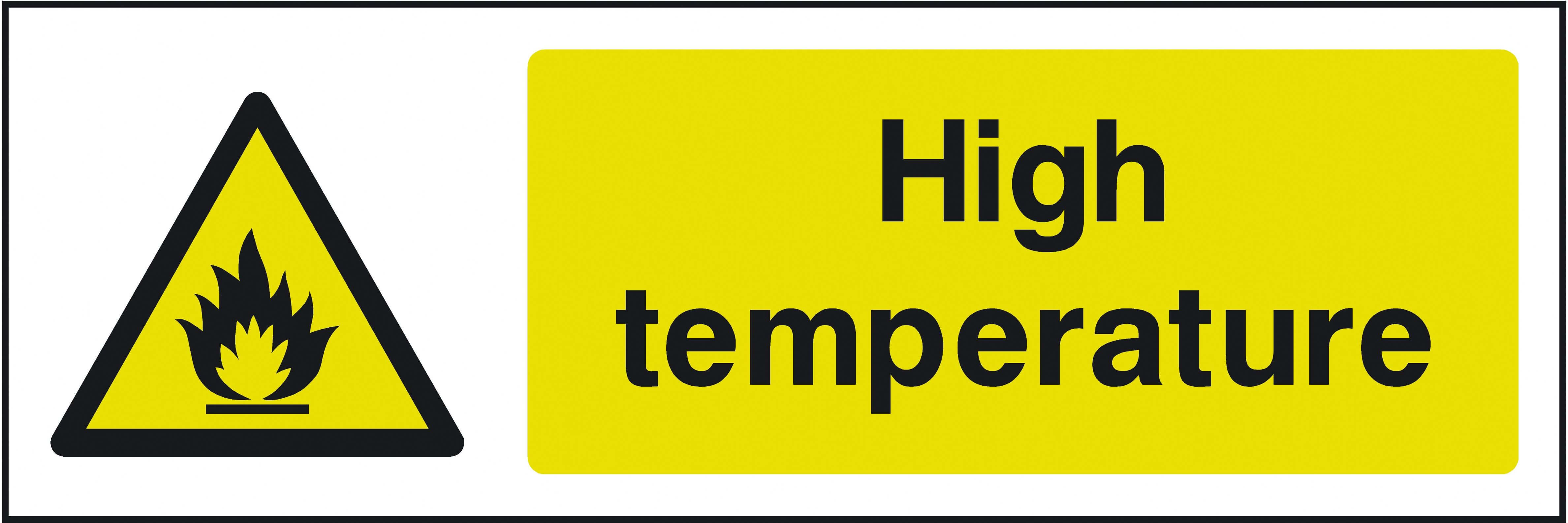 High temperature. Temperature sign. Low temperature. Low temperature sign.