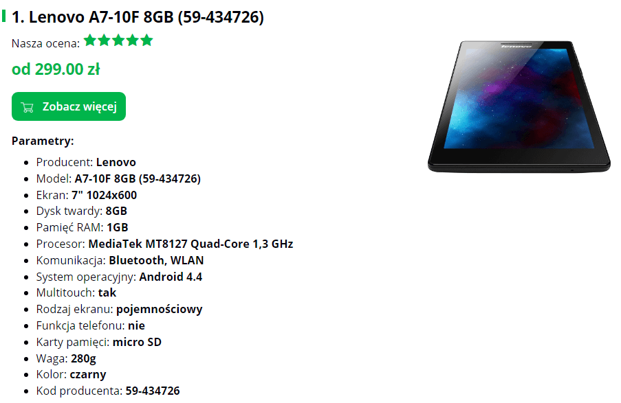 tablet do 300 zł